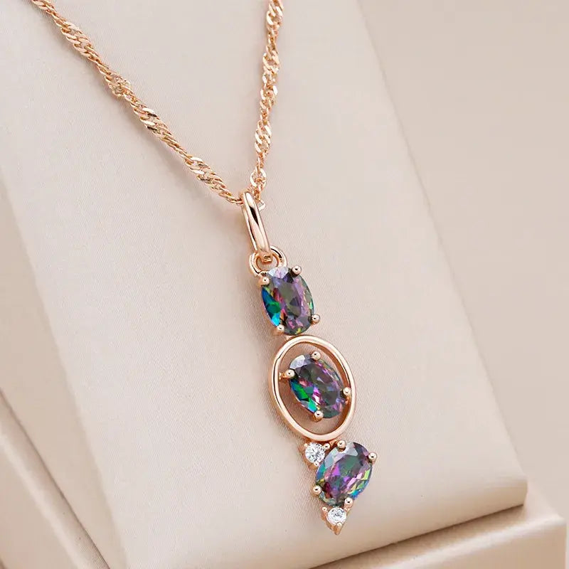 Collar elegante multicolor