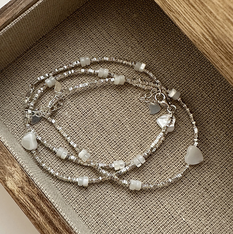Pack de Pulseras de Perlas Vintage