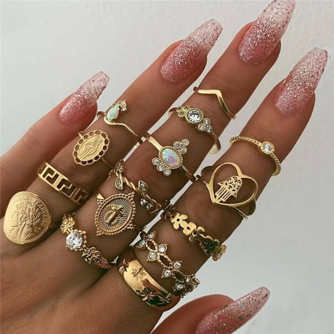 Pack único con 8 a 12 anillos