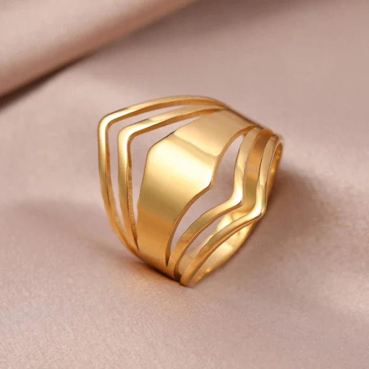 Anillo de Declaración Elegante en Oro