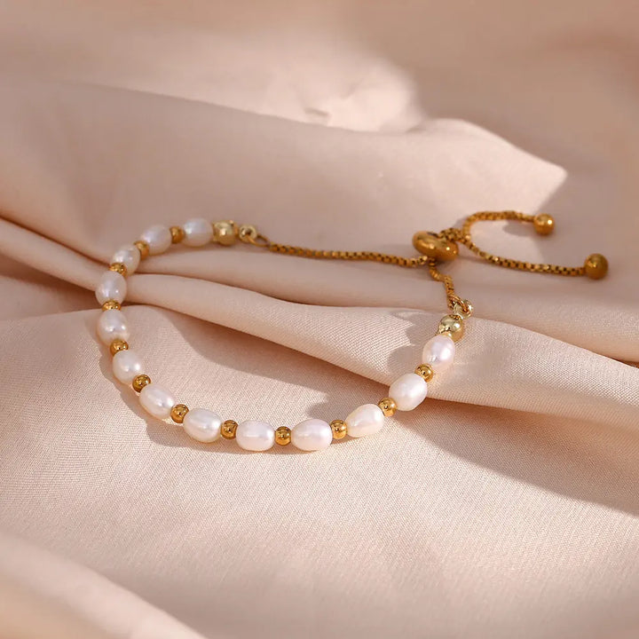 Pulsera de Perlas Romántica