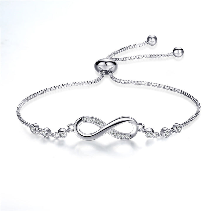 Pulsera Infinita Ajustable en Plata