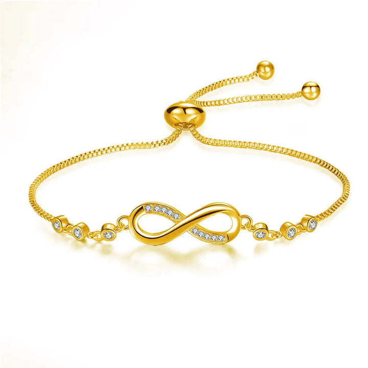 Pulsera Infinita Ajustable en Plata