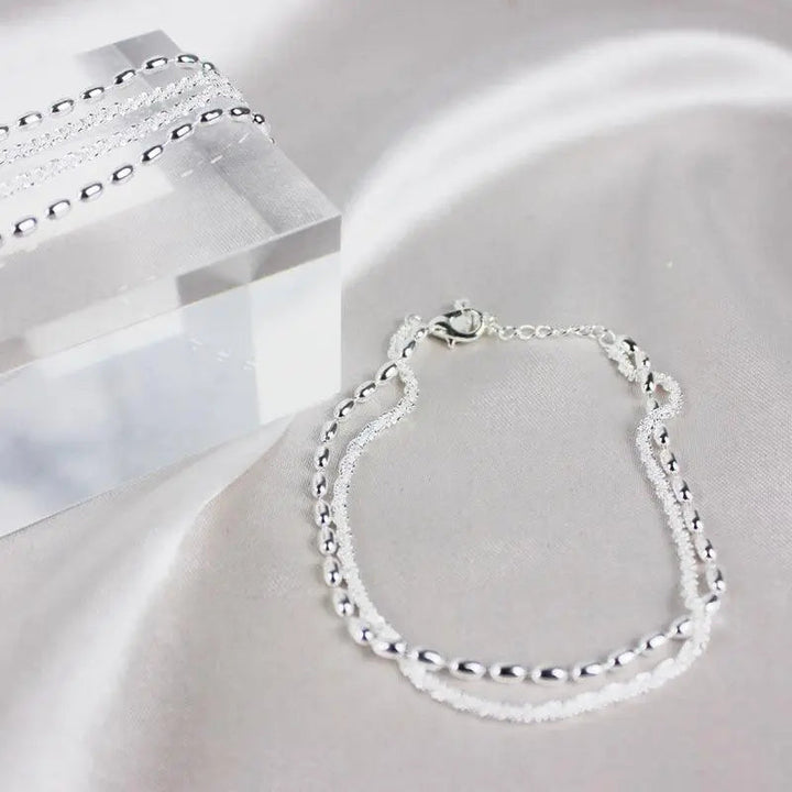 Pulsera de Circonita Plateada