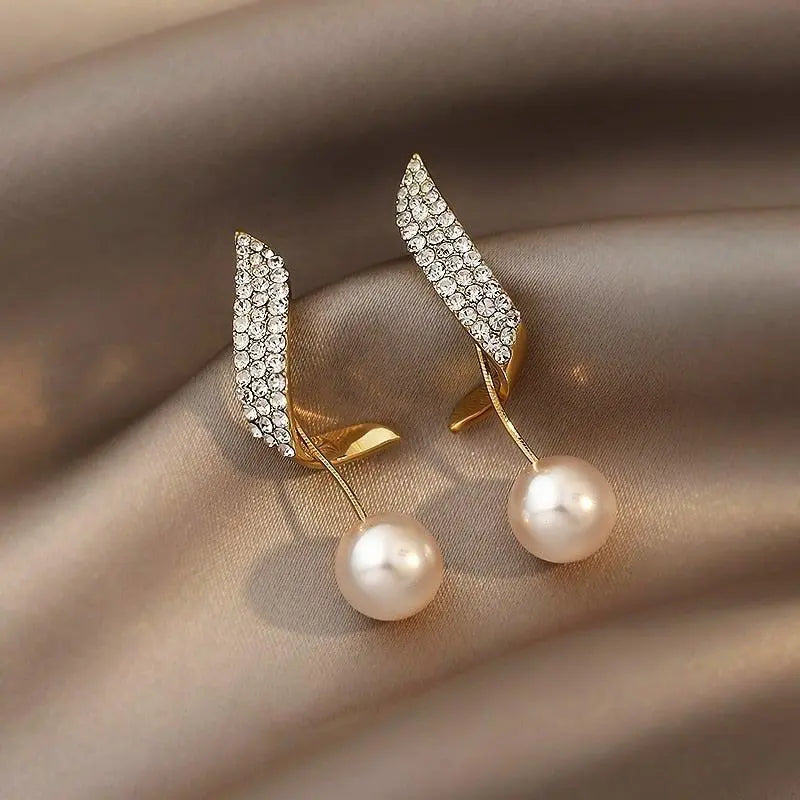 Pendientes de Perla Dorada