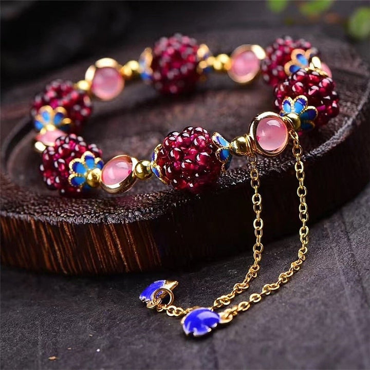 Pulsera de Berries de Piedra Natural