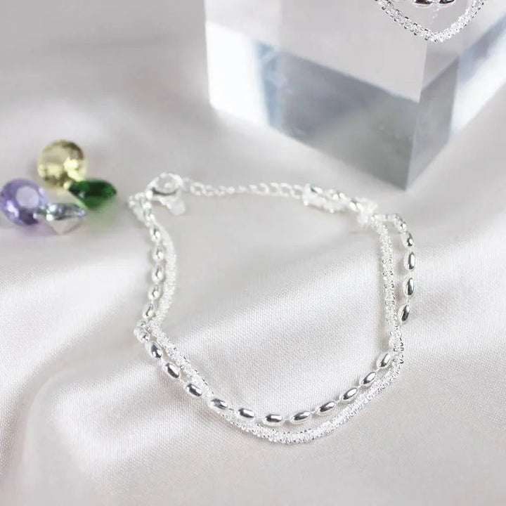 Pulsera de Circonita Plateada
