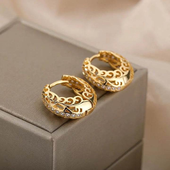 Pendientes Mandala Minimalistas en Oro