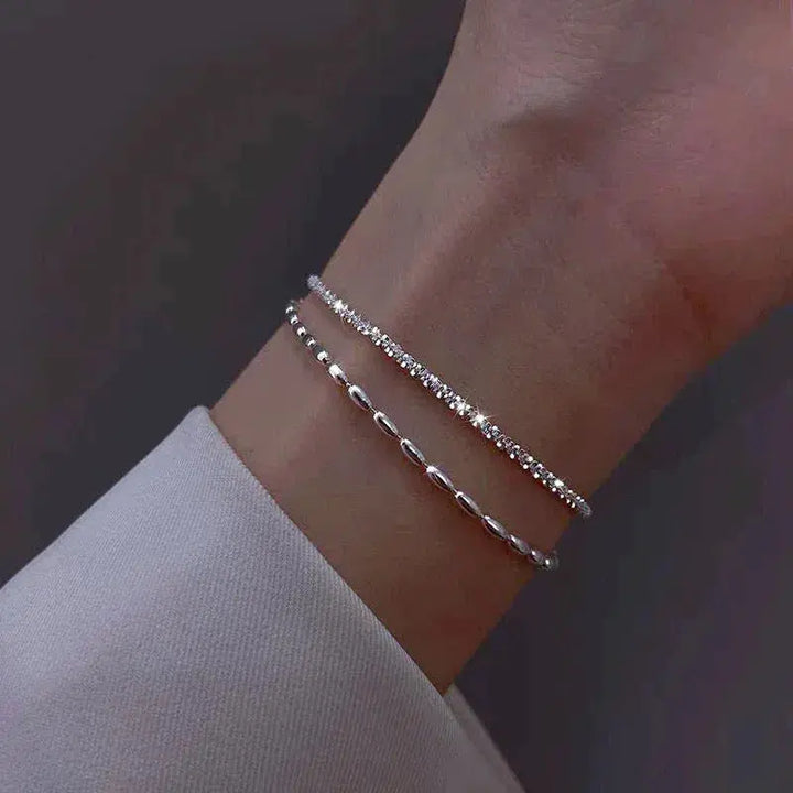 Pulsera de Circonita Plateada