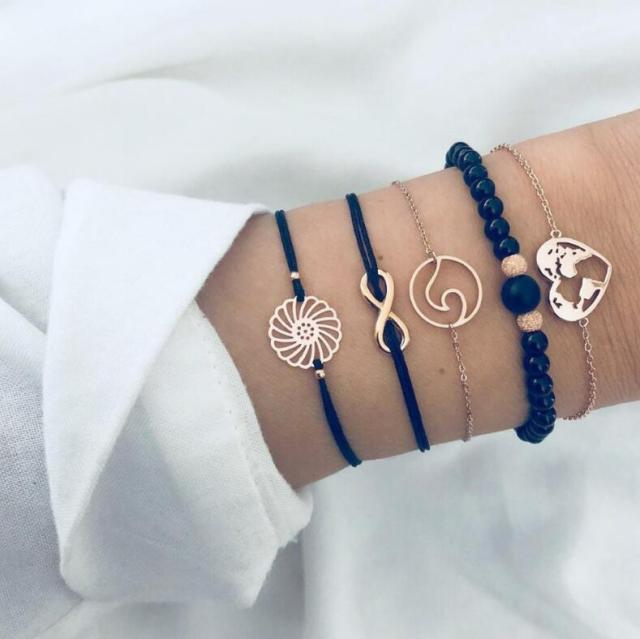 Conjunto Exclusivo de 5 Pulseras Premium Únicas