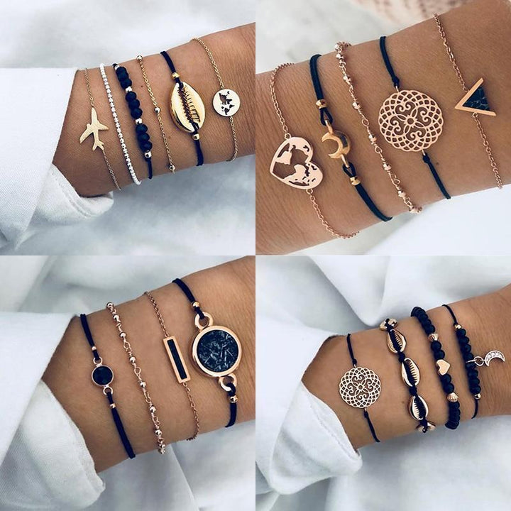 Conjunto Exclusivo de 5 Pulseras Premium Únicas